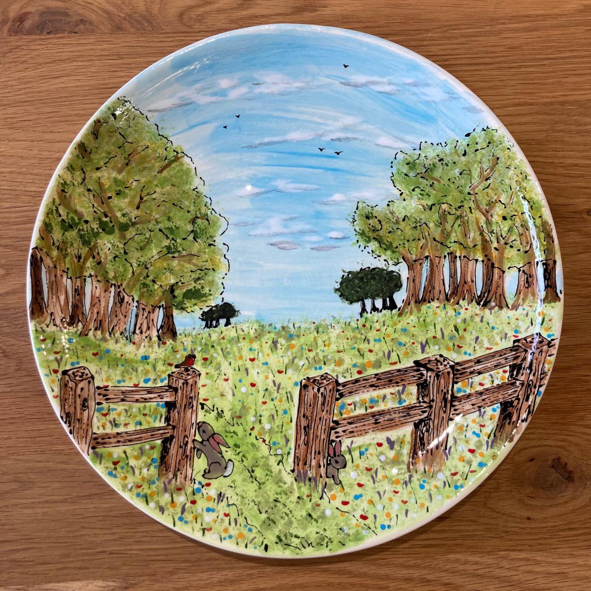 Large Meadow Serving Plate