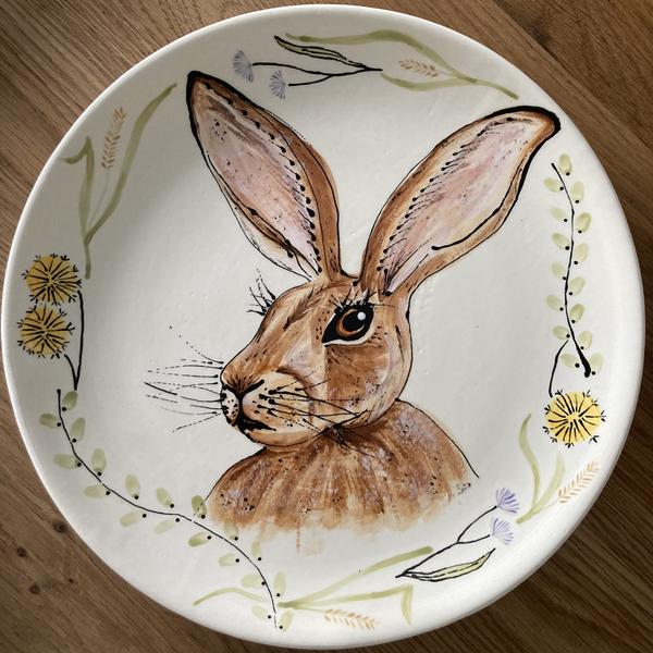 Large Hare Serving Plate