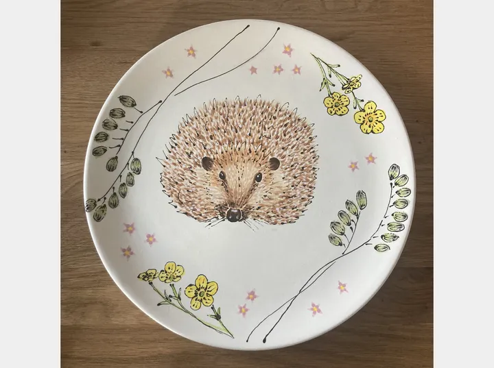 Large Hedgehog Serving Plate