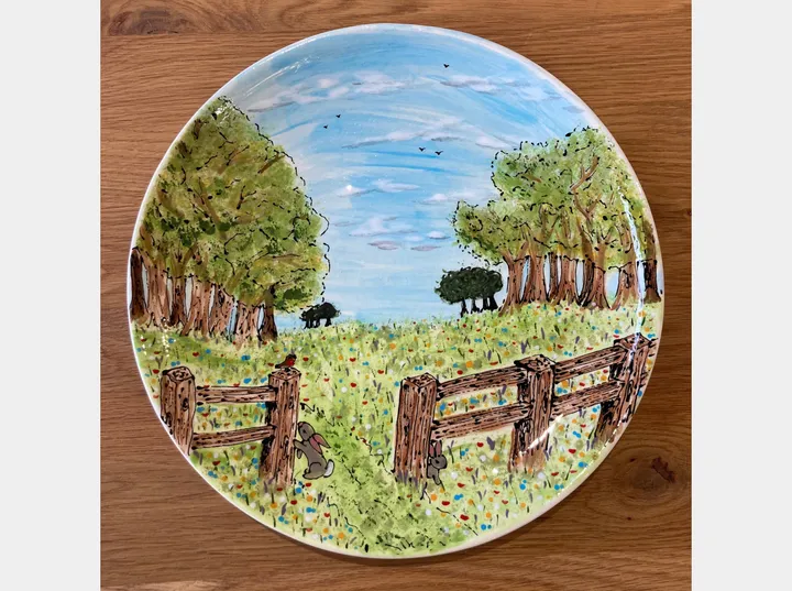 Large Meadow Serving Plate